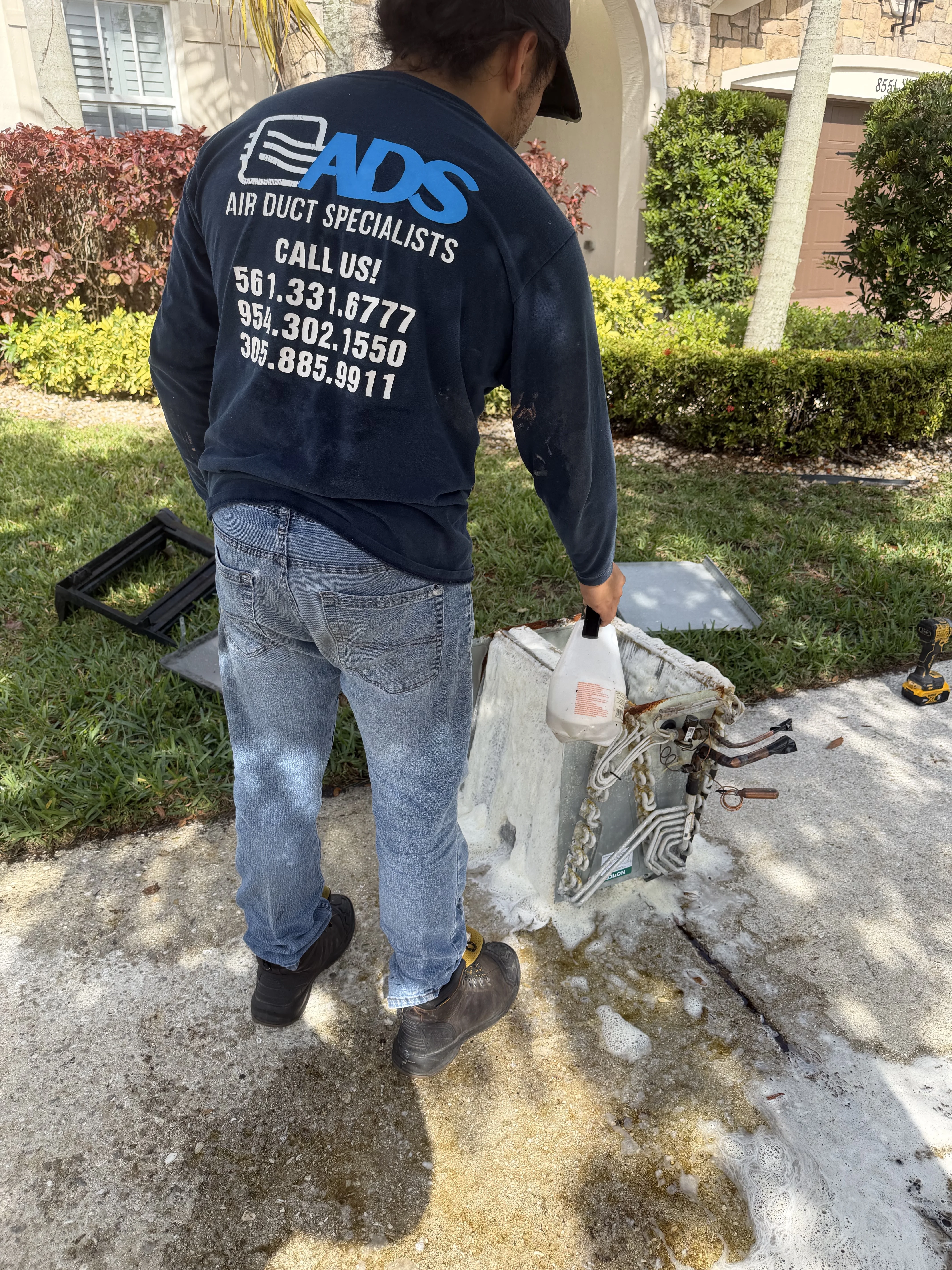 AC coil cleaning service Parkland FL — Air Duct Specialists LLC