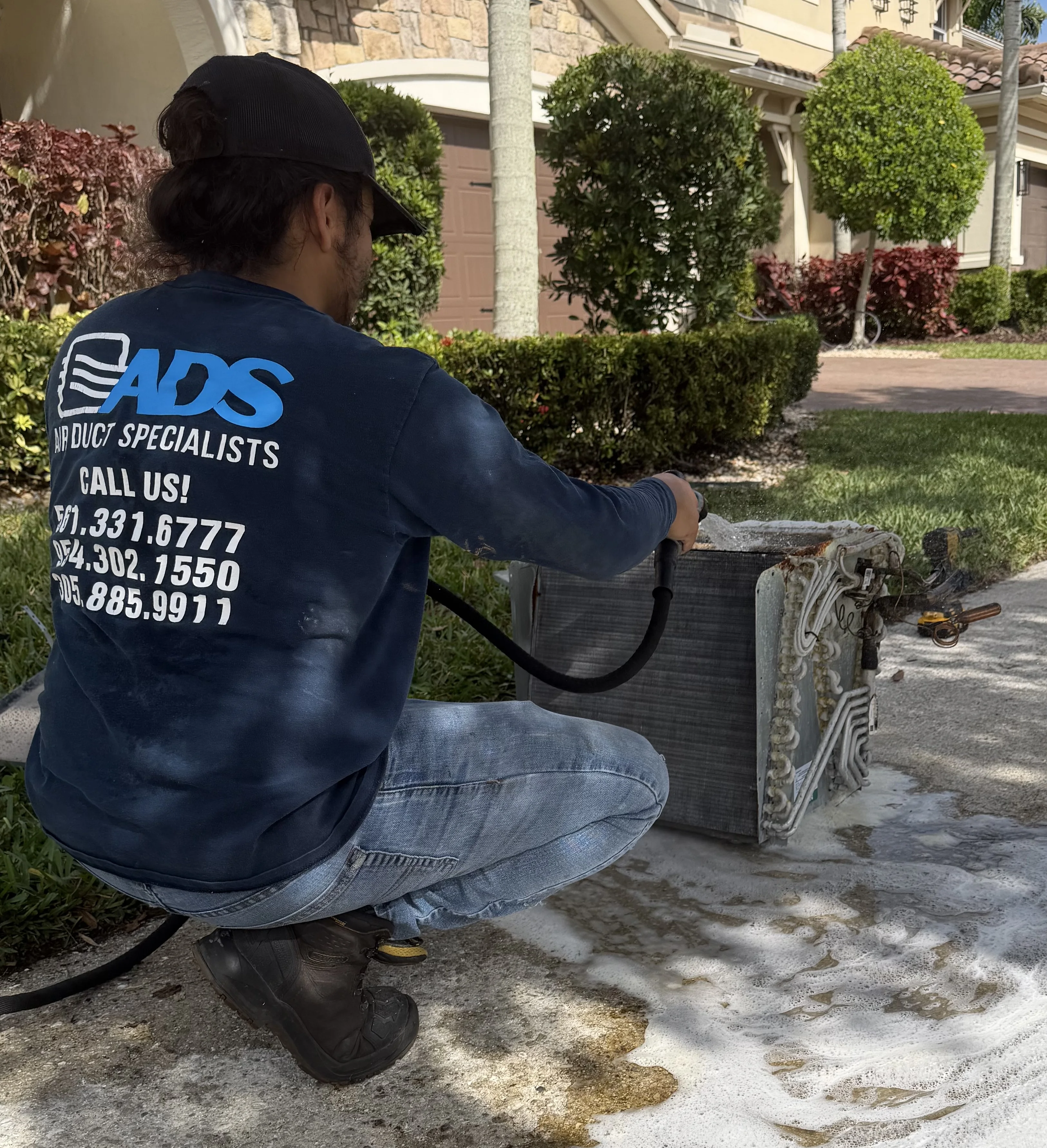 Evaporator coil cleaning service Parkland Broward FL — Air Duct Specialists LLC